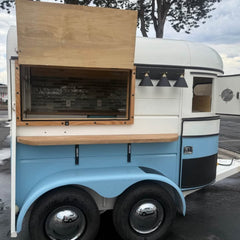 Converted Horse Trailer Food Truck | Mobile Coffee & Prosecco Bar Van