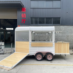 Vintage Horse Box Food Trailer | Mobile Catering Cart for Coffee, BBQ, Street Food