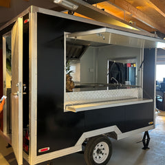 Mini Black Box Food Trailer [9.8ft] - Compact Single Axle Mobile Kitchen