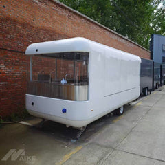 Luxury Capsule Food Trailer with Panoramic Glass Front for Coffee, Desserts and Premium Mobile Catering