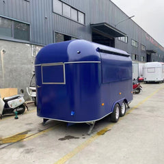 Deep Blue Capsule Food Trailer - Dual Axle Commercial Kitchen