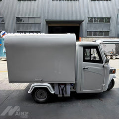 White Three Wheel Food Truck Mobile Food Cart for Coffee, Snacks and Small Food Business