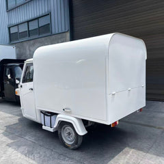 White Three Wheel Food Truck Mobile Food Cart for Coffee, Snacks and Small Food Business
