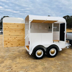 Vintage Food Trailer Mobile Coffee Concession Catering Street Food Dessert