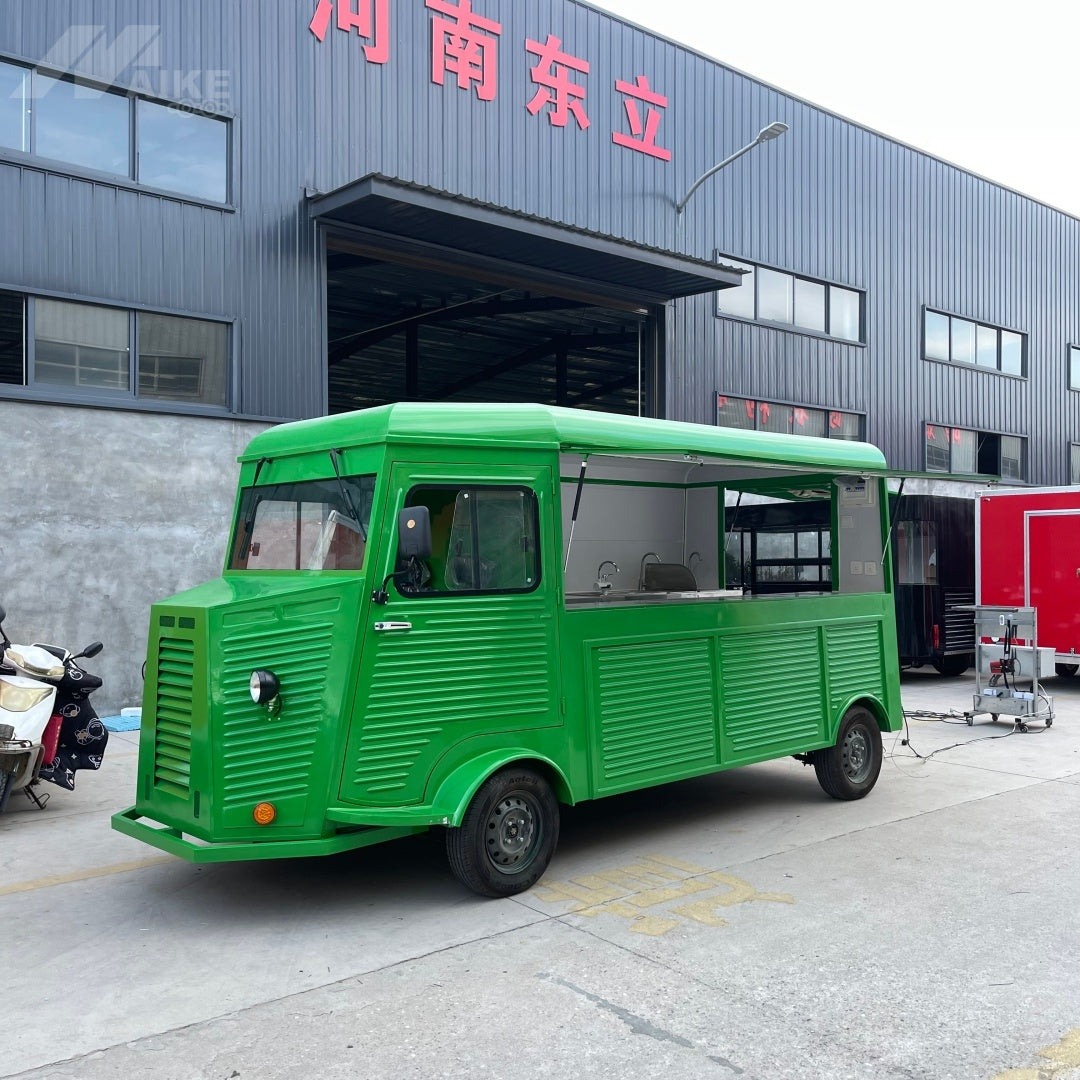 16ft Retro Citroen Style Food Van for Mobile Coffee & Catering