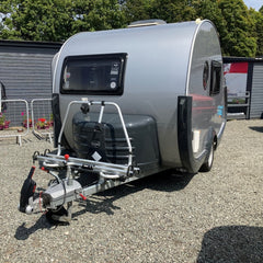 Grey Teardrop Travel Trailer [4.1m] - Lightweight Mini Camper with Cozy Interior (Sleeps 2)