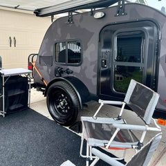 Camo Off-Road Teardrop Trailer [4.1m] - Adventure Camper with Roof Rack & Awning