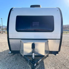 Modern Teardrop Camper Trailer - Aerodynamic Towable Travel Cabin