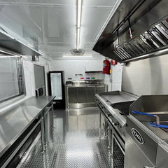 13.1ft Custom Wrapped Enclosed Food Trailer for BBQ & Grill with Dual Axle & Retractable Awning
