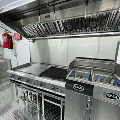 13.1ft Custom Wrapped Enclosed Food Trailer for BBQ & Grill with Dual Axle & Retractable Awning